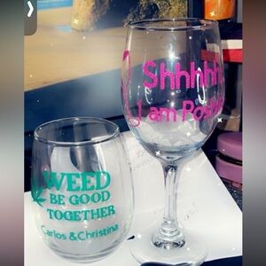 - Custom Wine Glass or Coffee Mug “Your OWN DESIGN”